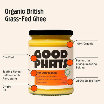 Good Phats Bio-Ghee aus britischer Weidehaltung 450g