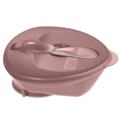 Vital Baby Nourish Power Suction Bowl Natural Berry Baby Feeding Bowl