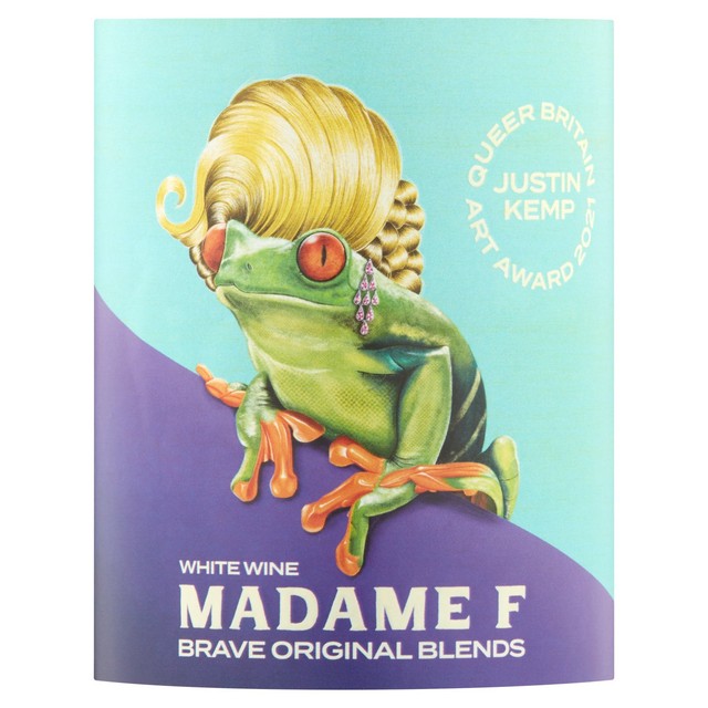 Madame F white wine Viognier Colombard Muscat blend 75cl, imported from the UK