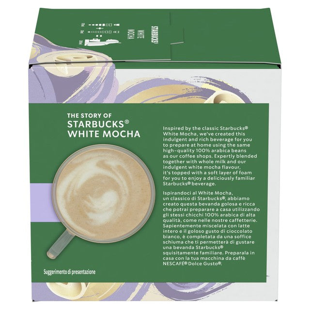 Starbucks White Mocha Dolce Gusto drink mix 6 drinks (British brand)