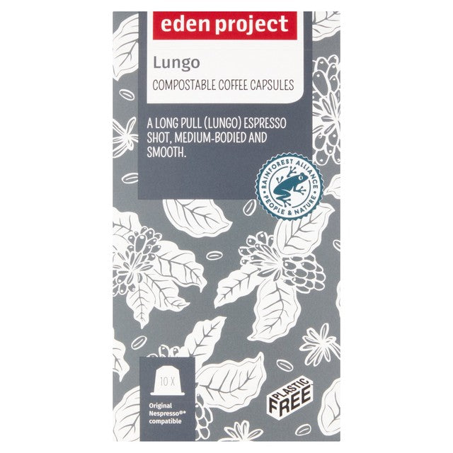 Eden Project Lungo coffee capsules 10 capsules - British product