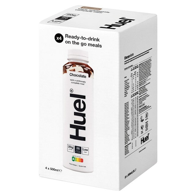 Huel RTD Chocolate meal replacement shake 4 x 500ml, UK version