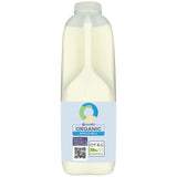 Ocado organic British whole milk 2 pints, imported from the UK