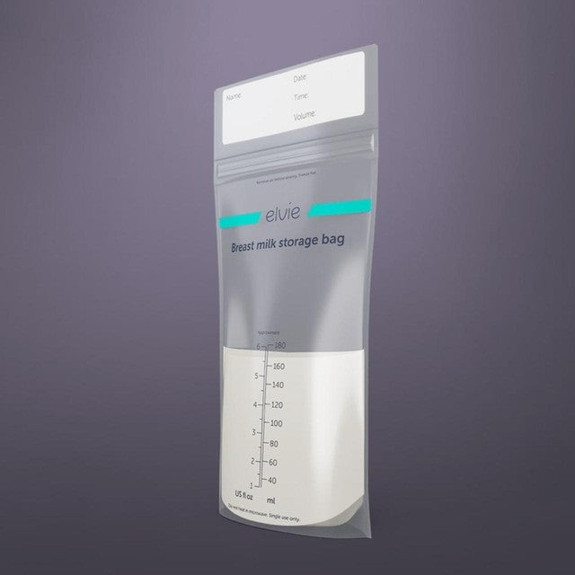 Elvie Breast Milk Storage Bags 180ml 100 pack - British product