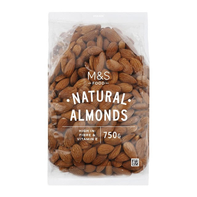 M&S Natural Almonds snack bag, UK version