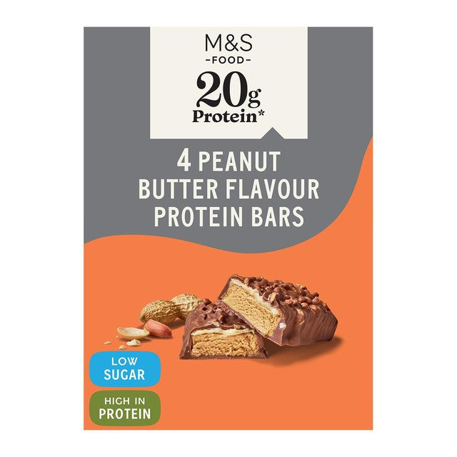 M&S peanut butter flavour protein bars 4 pack, UK version