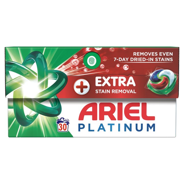 Capsules de lessive Ariel Platinum Bio Pods, 30 lavages - Produit britannique