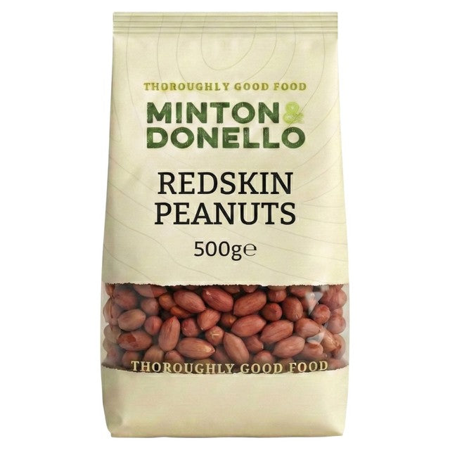 Minton & Donello redskin peanuts 500g, imported from the UK