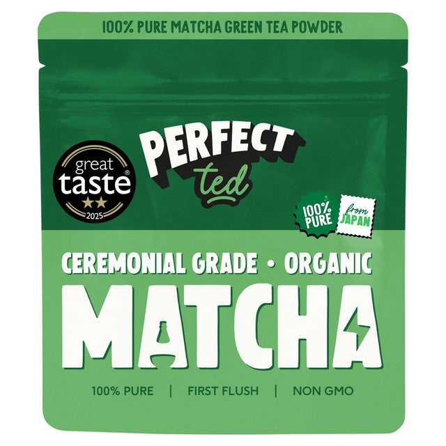 Perfect Ted ceremonial grade organic matcha powder 30g, imported from the UK