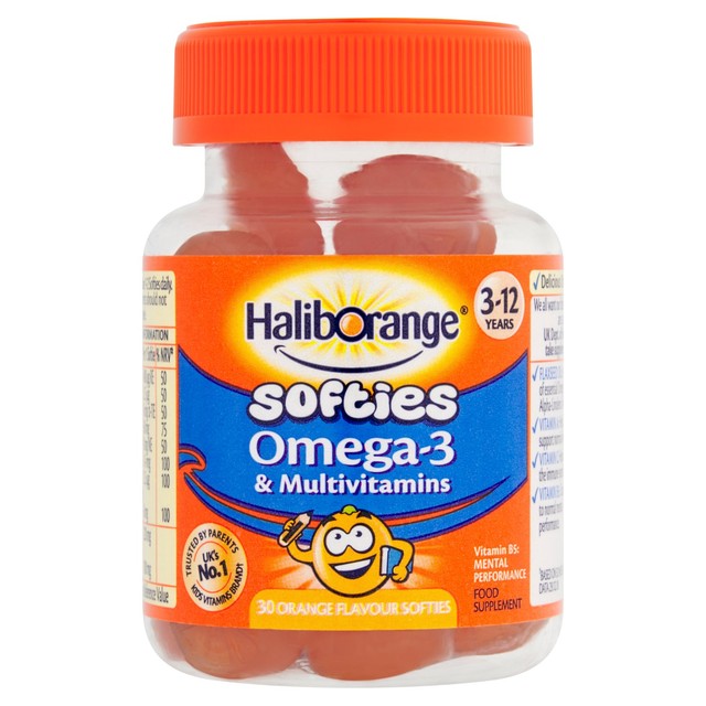 Haliborange multivitamin softies for kids 3-12 years 30 count - British product