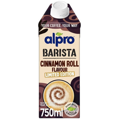M&S Alpro Barista Cinnamon Roll Plant-Based Drink 750ml- Buy online at McGrocer