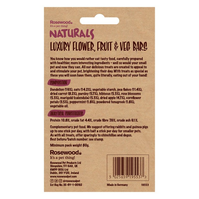Rosewood Luxury Flower Fruit & Veg Bars 7 pack, UK version