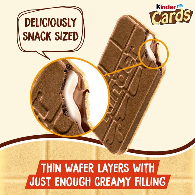 Kinder cocoa and milk wafer biscuits multipack (British brand)
