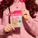Candy Kittens fruit gum sweets rhubarb and custard 140g - British product