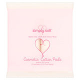 Simply Soft oval cosmetic cotton pads 100 pads (British brand)