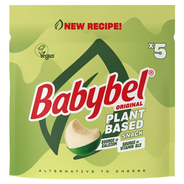 Babybel Plant-Based Vegan Cheese Snack 5 x 20g - British product