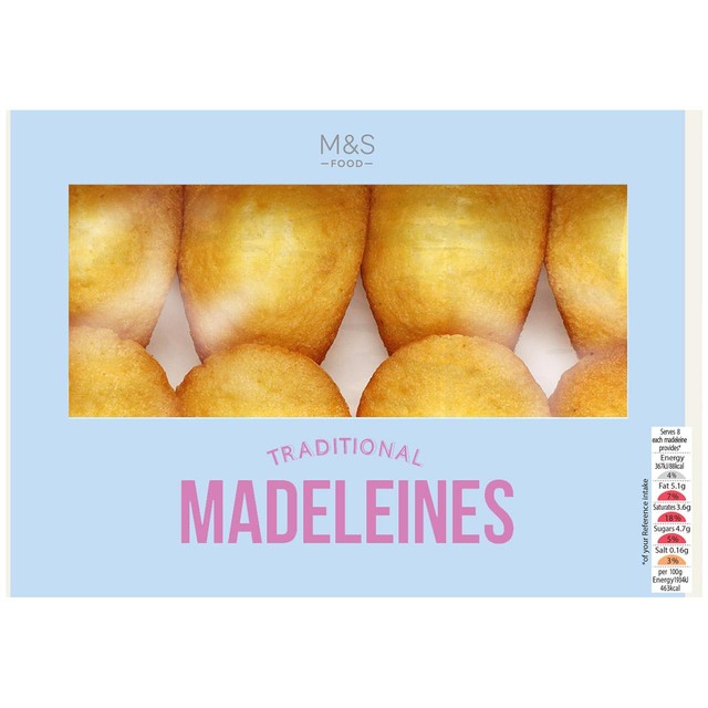 M&S all butter vanilla madeleines 152g, imported from the UK