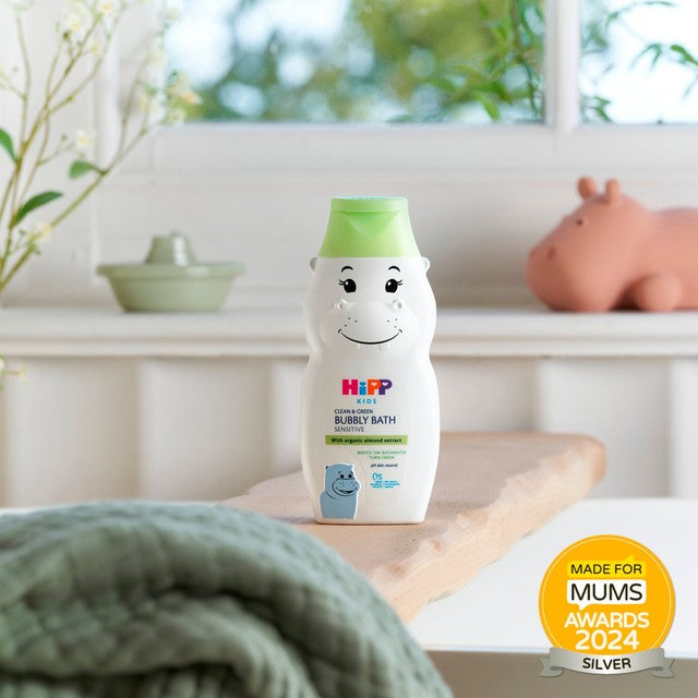 HiPP Kids Clean & Green Bubble Bath for Sensitive Skin 300ml, UK version