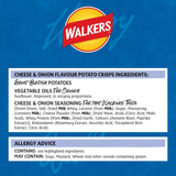 Walkers Cheese & Onion crisps 12x25g multipack (British brand)