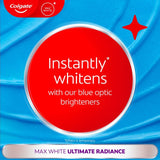 Colgate Max White Ultimate Radiance whitening toothpaste mint 75ml - British product