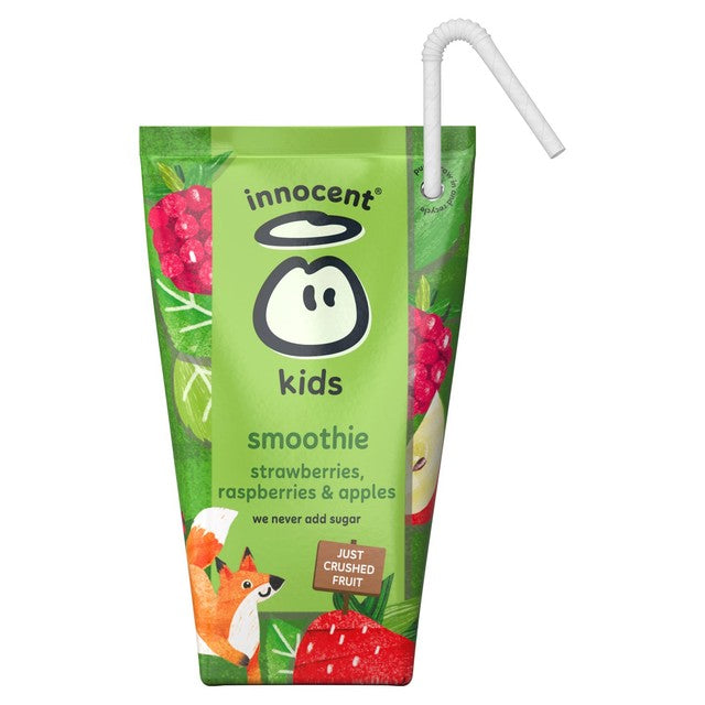 Innocent Kids Strawberry Raspberry Apple Smoothies 4 x 150ml - British product