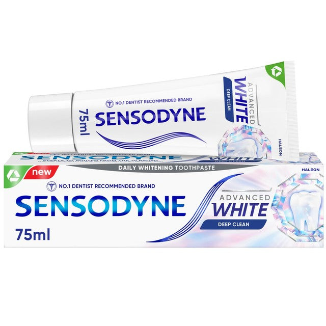 Sensodyne Advanced White Deep Clean toothpaste 75ml (British brand)