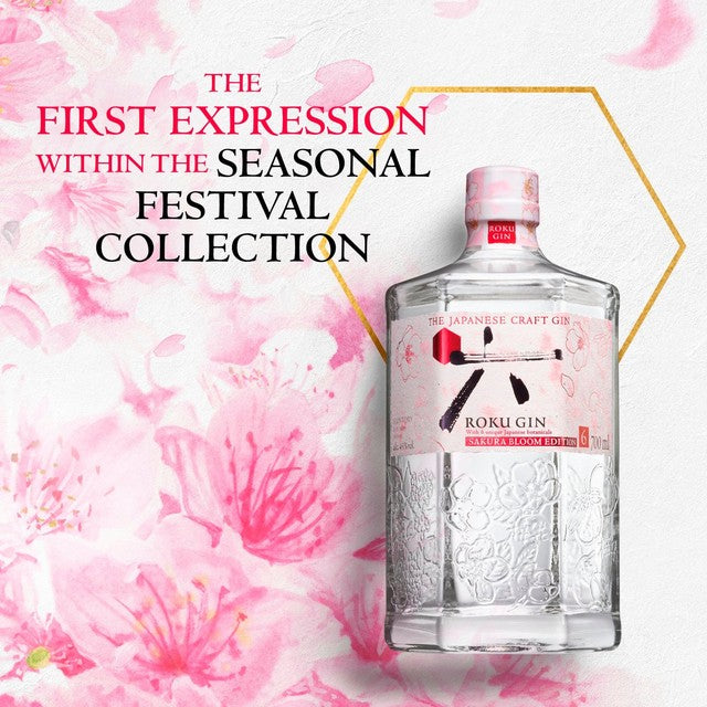 Roku Sakura Bloom Edition Japanese craft gin - British product