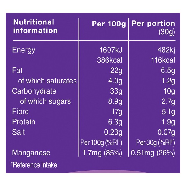 Graze Cocoa Vanilla oat flapjack 4 x 30g, UK version