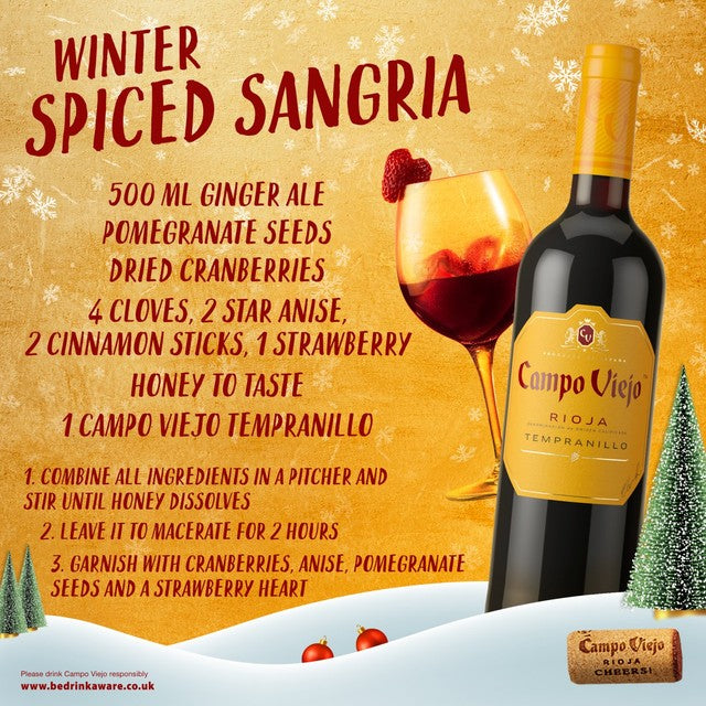 Campo Viejo red wine Rioja Tempranillo 75cl - British product