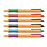 Stabilo Pointball 6 assorted colours ballpoint pen pack (British brand)