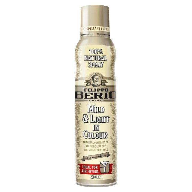 Filippo Berio Mild & Light Olive Oil Spray 200ml (British brand)