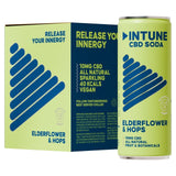 Intune Elderflower & Hops Sparkling CBD Drink can, UK version