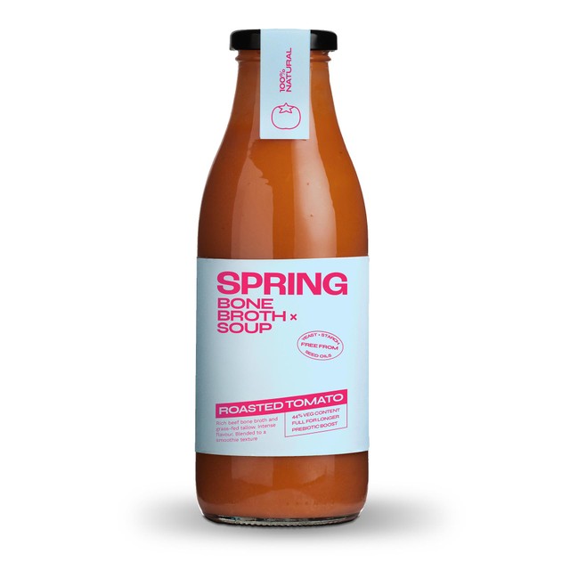 Spring roasted tomato beef bone broth soup 490g (British brand)
