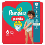 Pampers Baby-Dry Nappy Pants Essential Pack Size 6 (15kg+), imported from the UK