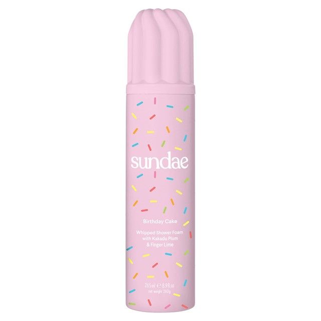 Sundae Birthday Cake whipped shower foam, UK version
