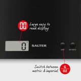 Salter Arc electronic kitchen scale black 490g (British brand)