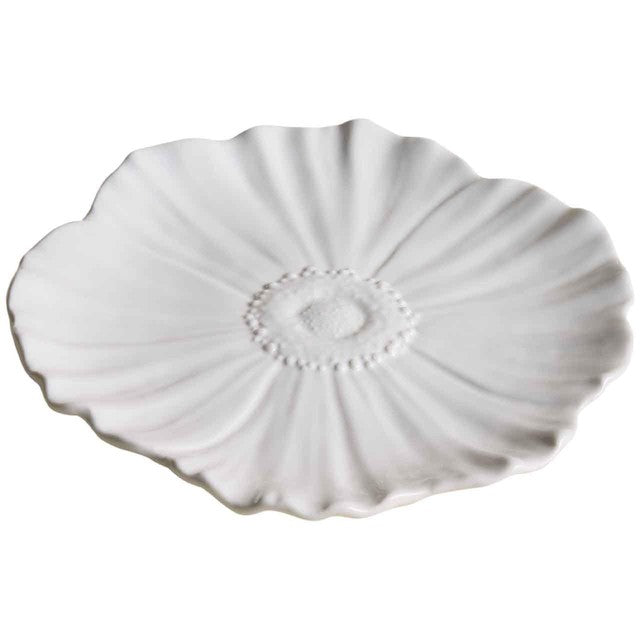 M&S white floral side plate 20cm (British brand)