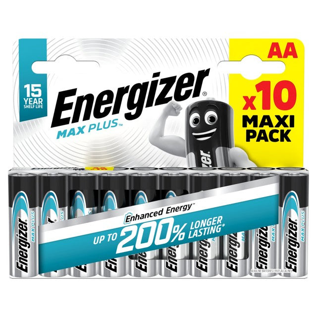 Energizer Max Plus AA battery pack 10 count - British product