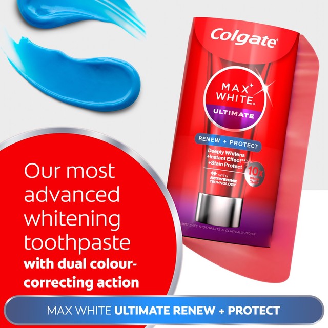 Colgate Max White Ultimate Renewal whitening toothpaste 75ml - British product