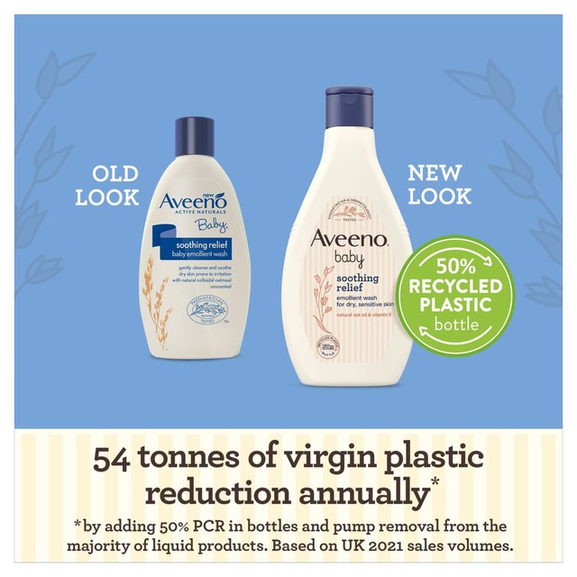 Aveeno baby soothing relief emollient wash 250ml - British product