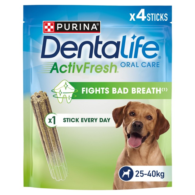 Dentalife large chicken dog dental chews - British product