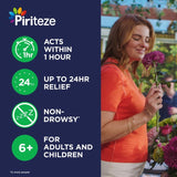 Piriteze Hayfever & Allergy Antihistamine Tablets 14 tablets, imported from the UK