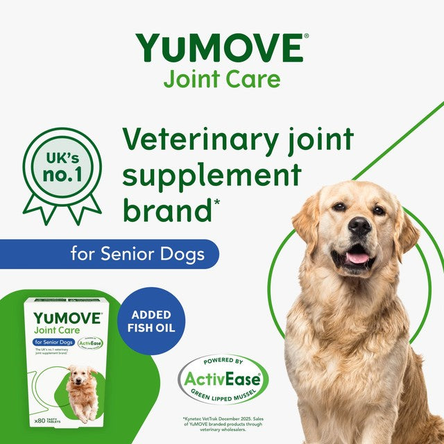 YuMOVE joint support tablets for senior dogs - British brand