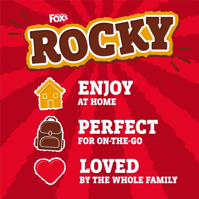 Fox's Rocky Caramel biscuit bars 7-bar multipack (British brand)