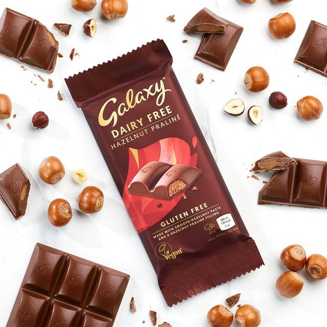 Galaxy dairy free praline chocolate bar 100g, UK version