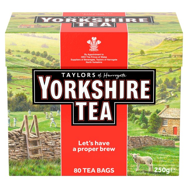 Yorkshire Tea black tea bags 80 teabags (British brand)