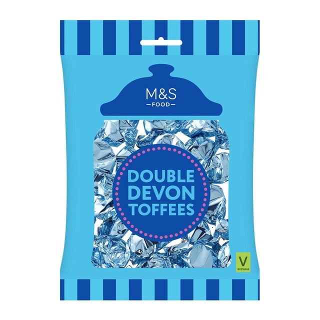 M&S Double Devon Toffees 225g, imported from the UK
