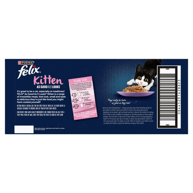 Felix kitten mixed jelly cat food, imported from the UK