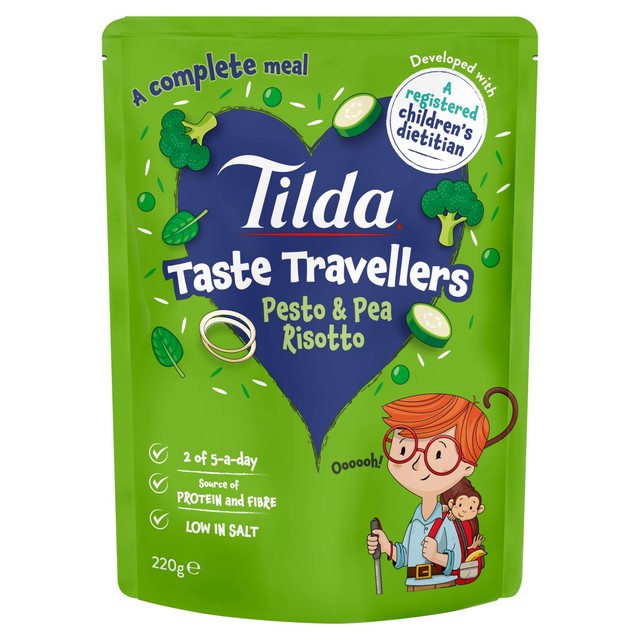 Tilda Kids Pesto & Pea Risotto 220g (British brand)