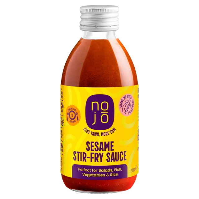 Nojo Sesame Stir-Fry Sauce 200ml, imported from the UK